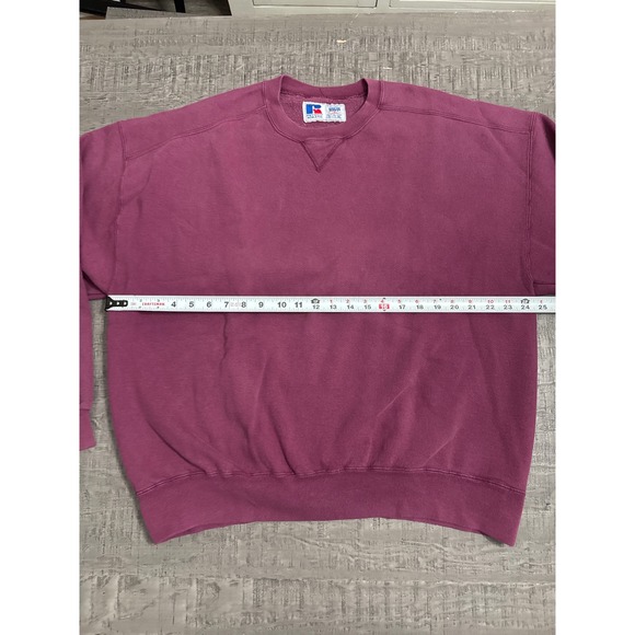 Vintage Russell Athletic Purple Crewneck Sweatshirt XL Made in USA 90s - Picture 3 of 6